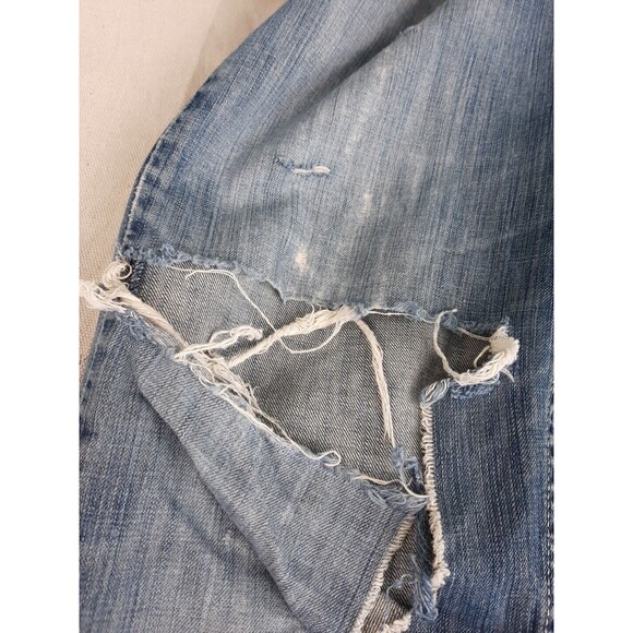 Levis 527 Jeans Mens 34 35x32 Boot Distressed Thrashed Mid Rise Cowboy Western - Picture 10 of 16